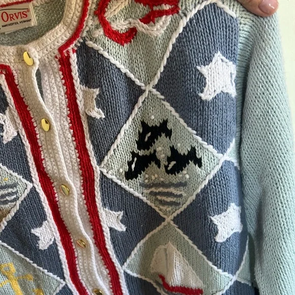 Vintage Orvis Seaside Knit Sweater - Picture 3 of 11